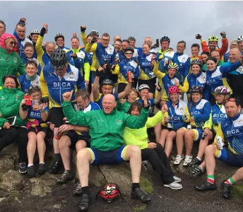 Gerard McKinney on charity cycle ride